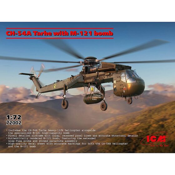 ICM Sikorsky CH-54A Tarhe with M-121 Bomb (1/72) 72002 ICM Sikorsky CH-54A Tarhe with M-121 Bomb (1/72) 72002