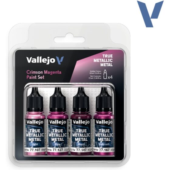 Vallejo Crimson Magenta Paint Set 77.261 Vallejo Crimson Magenta Paint Set 77.261