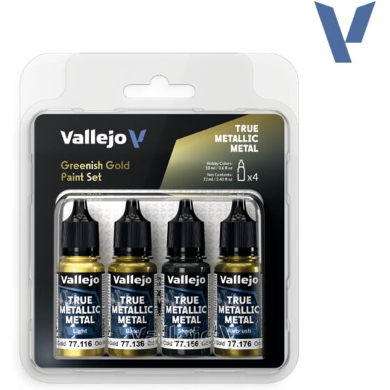 Vallejo Greenish Gold Paint Set 77.267 Vallejo Greenish Gold Paint Set 77.267