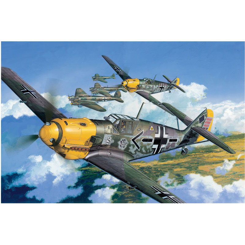 Dragon Bf 109E-4 WWII German Fighter (1/48) 5550