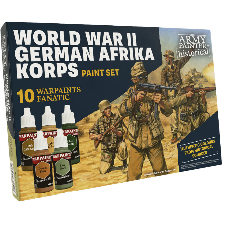 The Army Painter World War II German Afrika Korps Paint Set WP8124P The Army Painter World War II German Afrika Korps Paint Set WP8124P