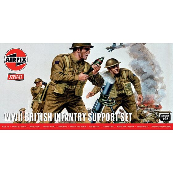 Airfix British Infantry Support Set (1/32) A04710V Airfix British Infantry Support Set (1/32) A04710V