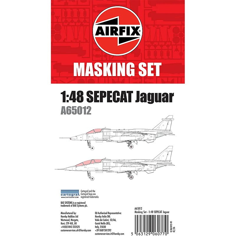 Airfix SEPECAT Jaguar Masking Set (1/48) A65012
