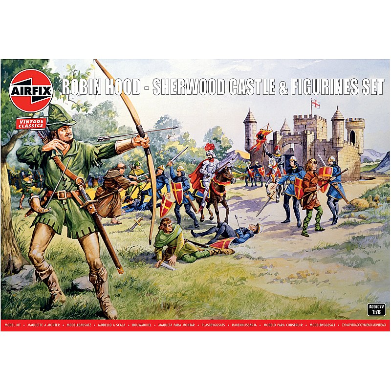 Airfix Robin Hood - Sherwood Castle & Figurines Set 1/76 A06702V