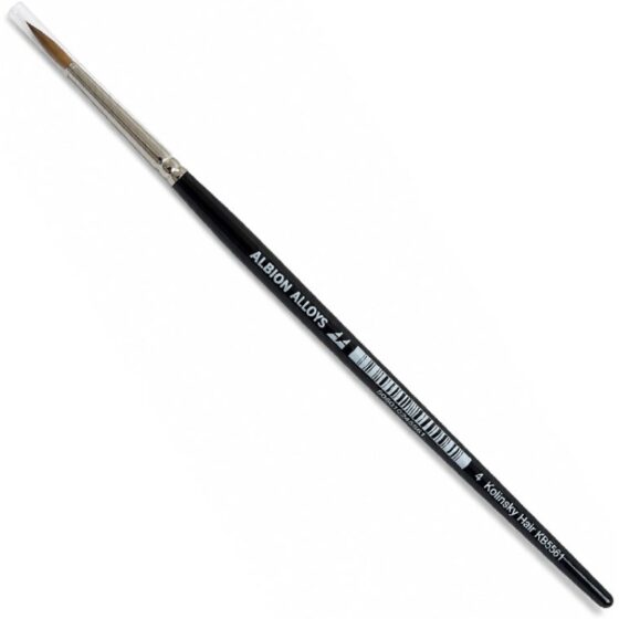 Albion Alloys Round Pointed Kolinsky Brush (Size 1) KB5561 Albion Alloys Round Pointed Kolinsky Brush (Size 1) KB5561
