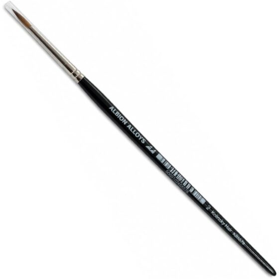 Albion Alloys Round Pointed Kolinsky Brush (Size 2) KB5578 Albion Alloys Round Pointed Kolinsky Brush (Size 2) KB5578