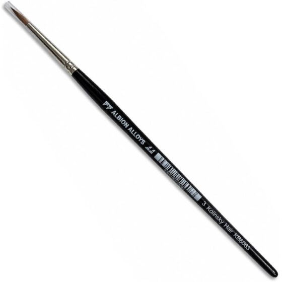 Albion Alloys Round Pointed Kolinsky Brush (Size 3) KB6063 Albion Alloys Round Pointed Kolinsky Brush (Size 3) KB6063