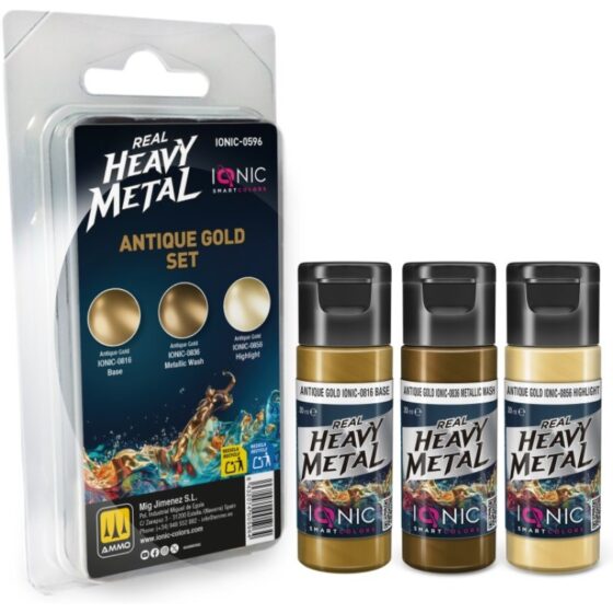 Ammo Real Heavy Metal Antique Gold Set IONIC-0596
