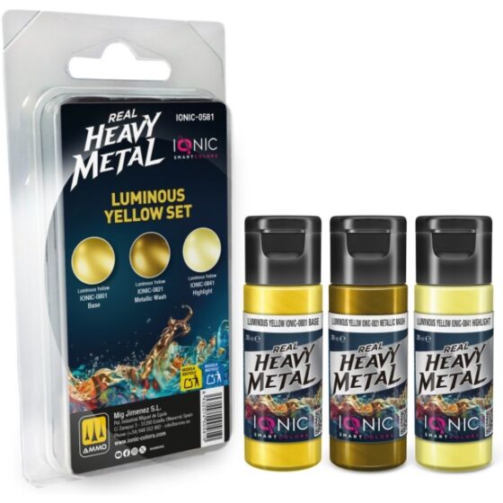 Ammo Real Heavy Metal Luminous Yellow Set IONIC-0581