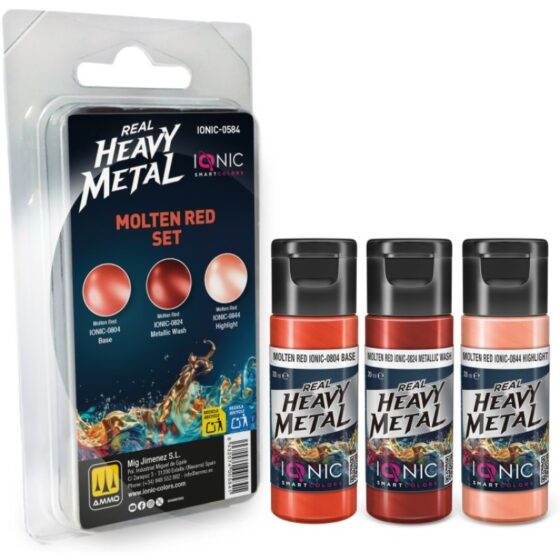 Ammo Real Heavy Metal Molten Red Set IONIC-0584