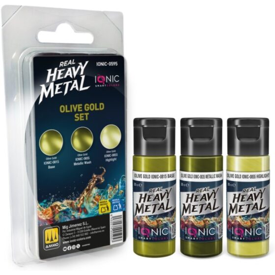 Ammo Real Heavy Metal Olive Gold Set IONIC-0595
