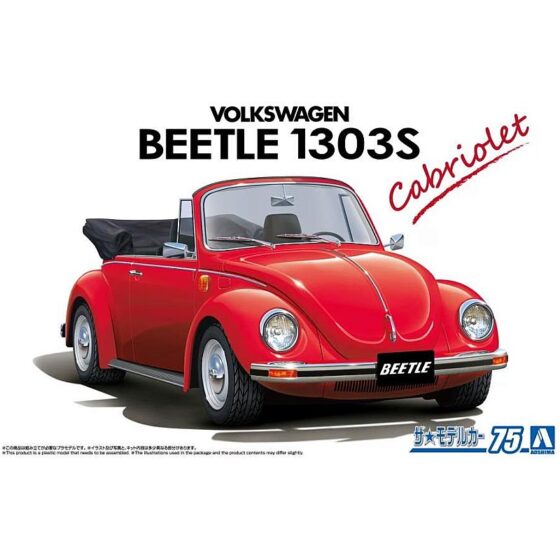 Aoshima Volkswagen Beetle 1303S Cabriolet (1/24) 204665 Aoshima Volkswagen Beetle 1303S Cabriolet (1/24) 204665