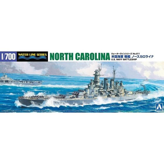 Aoshima USS North Carolina Battleship (1/700) 203941 Aoshima USS North Carolina Battleship (1/700) 203941
