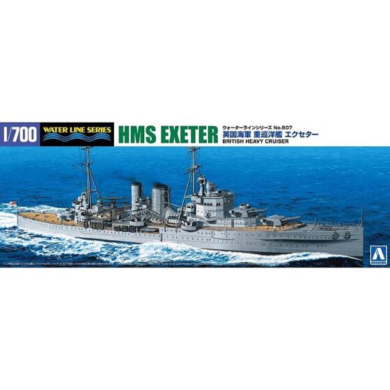 Aoshima HMS Exeter Heavy Cruiser (1/700) 067543 Aoshima HMS Exeter Heavy Cruiser (1/700) 067543