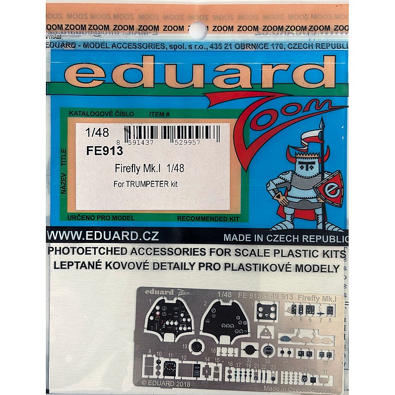 Eduard firefly mk.i PE set for trumpeter 1/48 FE913