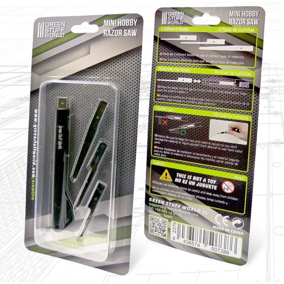 GreenStuffWorld Mini Saw with 3 Blades