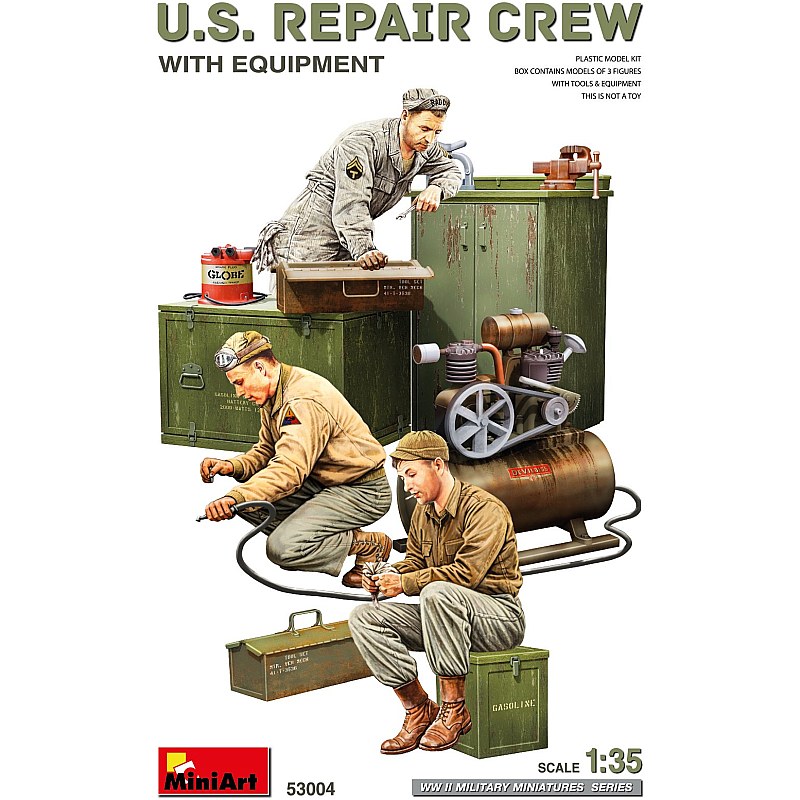 Miniart US Repair Crew with Equipment (1/35) 53004 Miniart US Repair Crew with Equipment (1/35) 53004