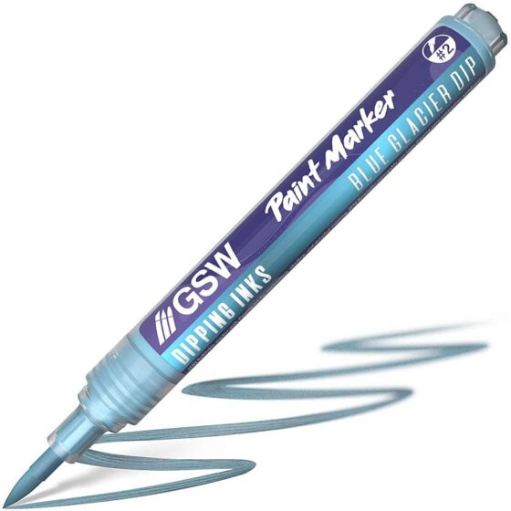 GreenStuffWorld Dipping Ink Marker - BLUE GLACIER DIP 8435646541761ES