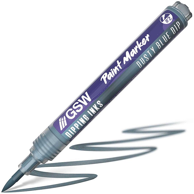 GreenStuffWorld Dipping Ink Marker - DUSTY BLUE DIP 8435646541563ES