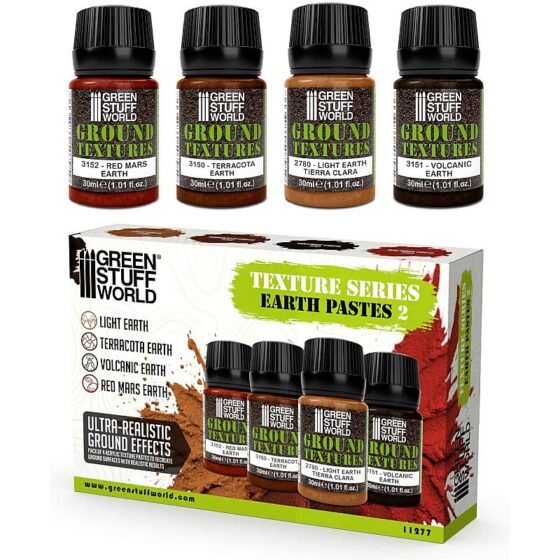 GreenStuffWorld Earth Texture Paint Set 30ml Vol 2 8435646507774ES
