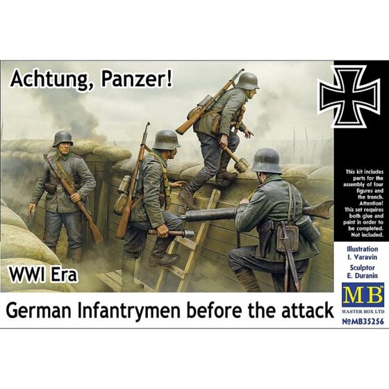 Masterbox Germany Infantry WWI, Achtung Panzer! 1/35 35256