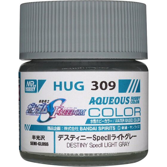 Mr Hobby HUG-309 Aqueous Gundam Color (10 ml) Destiny Spec II Light Gray HUG-309