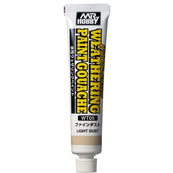 Mr Hobby WT-05 Water-based Weathering Paint Gouache (20ml) Light Dust WT-05