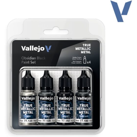 Vallejo Obsidian Black Paint Set 77.270 additional image 2