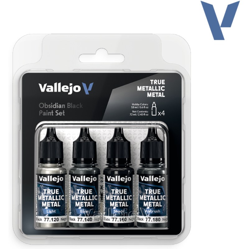 Vallejo Obsidian Black Paint Set 77.270 additional image 2