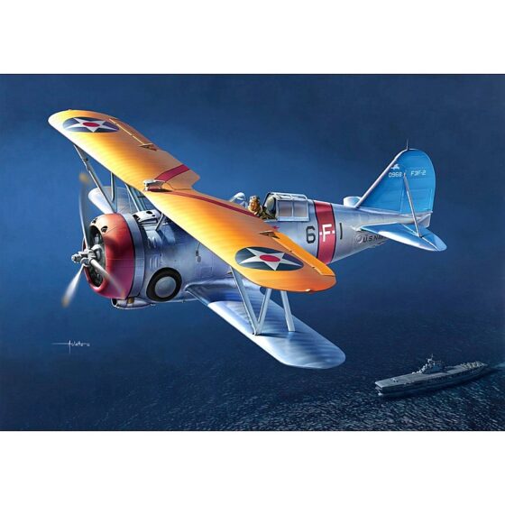 Academy US Navy F3F-2 VF-6 "Fighting Six" Fighter Aircraft 1/48 12326