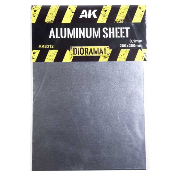 Damaged  – AK Interactive Aluminium Sheet 100µm 200x250mm AK8312