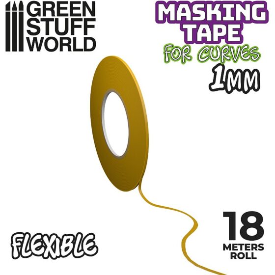 GreenStuffWorld Flexible Masking Tape - 1mm 8435646504216ES additional image 2