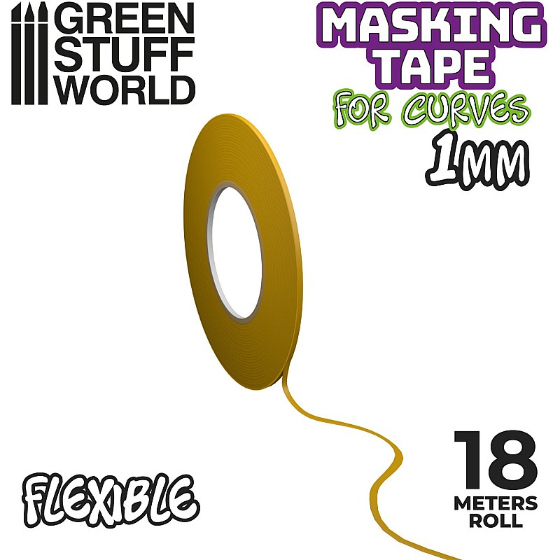 GreenStuffWorld Flexible Masking Tape - 1mm 8435646504216ES additional image 2