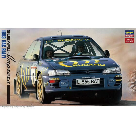 Hasegawa Subaru Impreza 1993 RAC Rally - Colin McRae 1/24 HALE20859