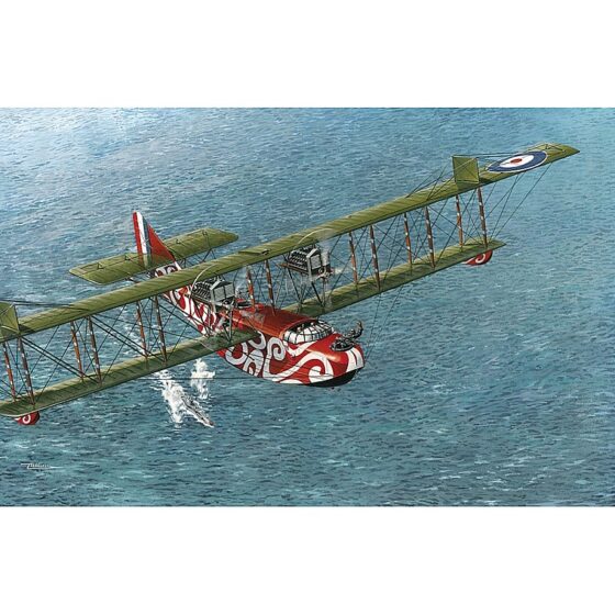 Roden British Royal Air Force Felixstowe F.2A Early Flying Boat Aircraft 1/72 019
