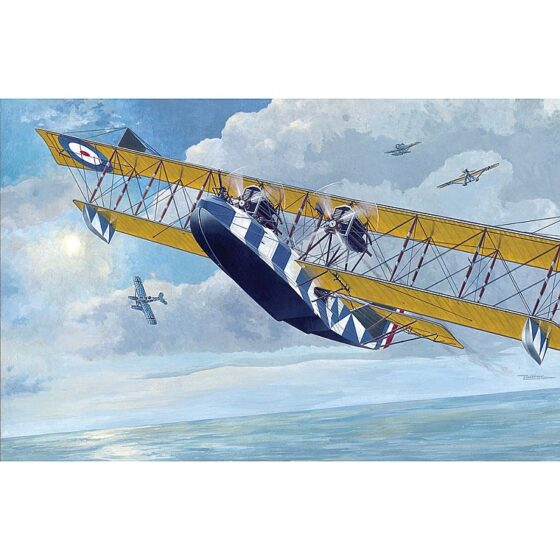 Roden British Royal Air Force Felixstowe F.2A Late Flying Boat Aircraft 1/72 014