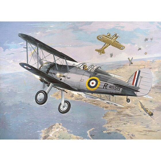 Roden British Royal Air Force Gloster Sea Gladiator Mk.I Fighter Aircraft 1/48 405