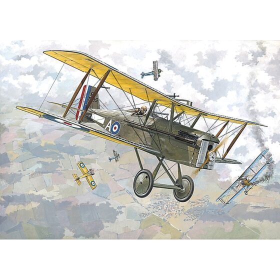 Roden British Royal Air Force S.E.5a w/ Wolseley Viper WWI Fighter Aircraft 1/72 045