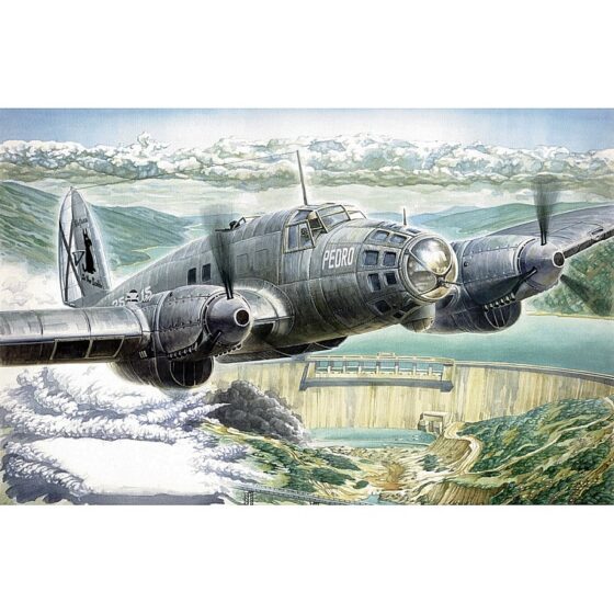 Roden German Air Force Heinkel He 111B 'Pedro' WWII 1937 Bomber Aircraft 1/72 005