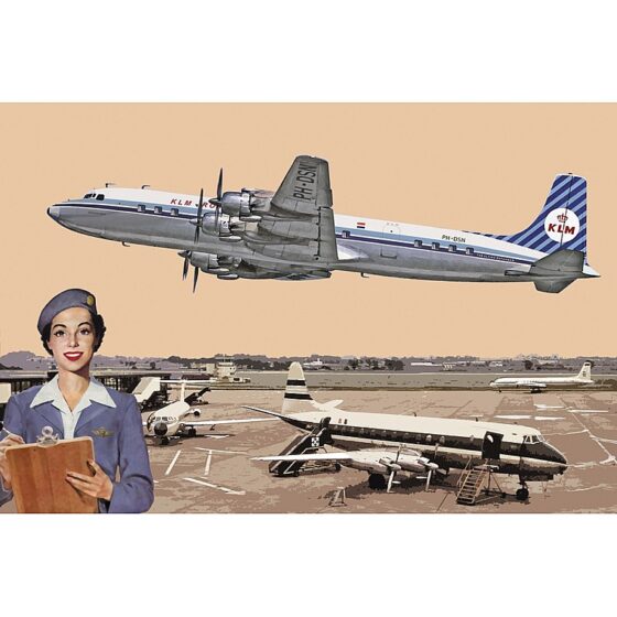 Roden US Douglas DC-7C Royal Dutch Airlines (KLM) Passenger Aircraft 1/144 302
