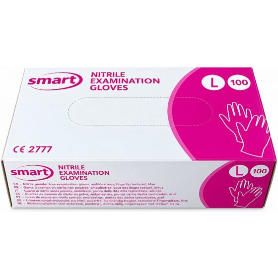 Scale Model Shop Blue Nitrile Gloves Large (100 Pack) SMS221