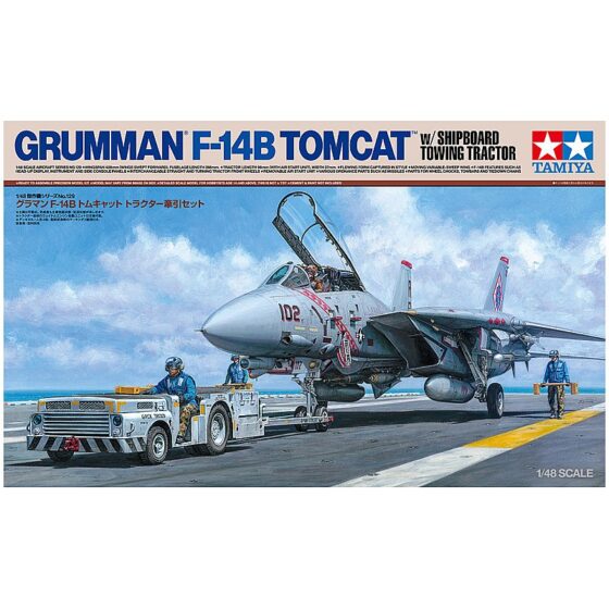 Tamiya F-14B Tomcat & Shipboard Towing Tractor 1/48 61129